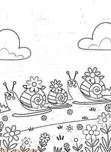 Spring free coloring pages
