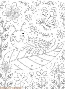 Spring free coloring pages