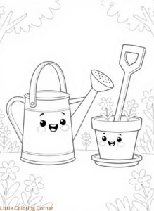 Spring free coloring pages