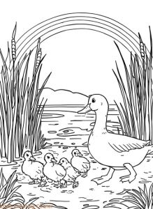 Spring free coloring pages