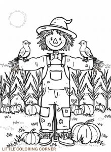 autumn coloring pages for kids
