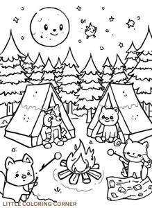 autumn coloring pages for kids