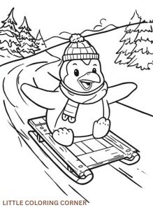 penguin coloring pages