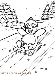 penguin coloring pages